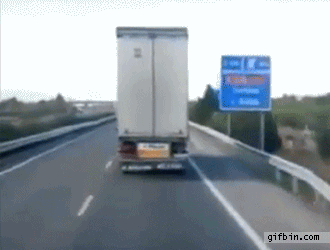 Truck Vs stark vind