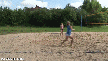 Volleyboll rolig händelse