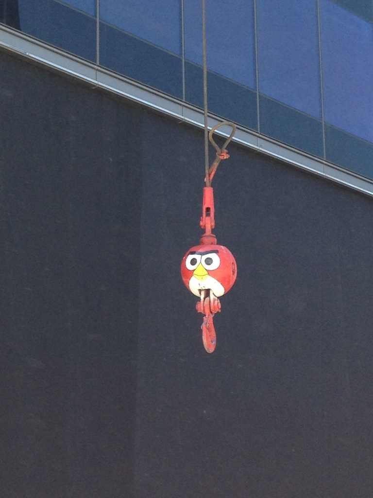 Angry bird på bygget