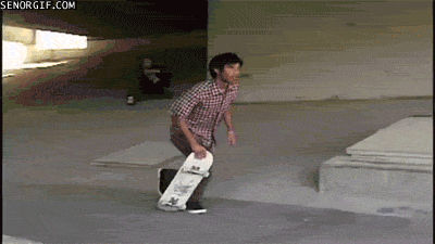 Skateboarding Fail