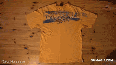 Vika tshirt på 2 sekunder