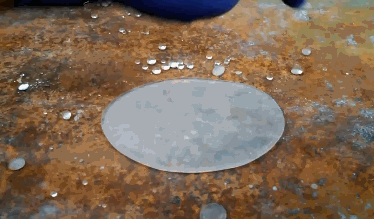 Hydrofobiskt vatten