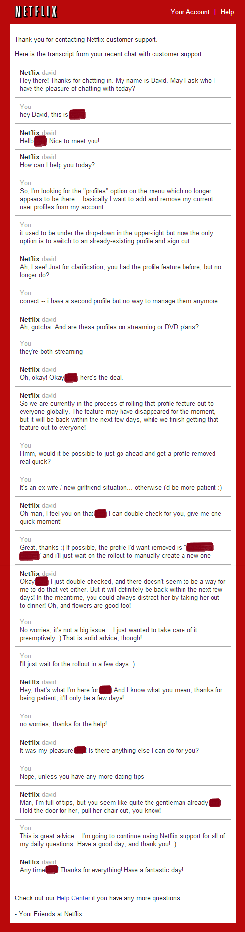 Netflix life support