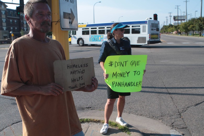 Panhandler and jackass