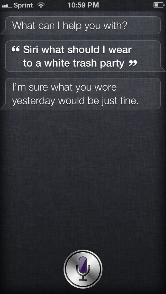 Siri är inte trevlig