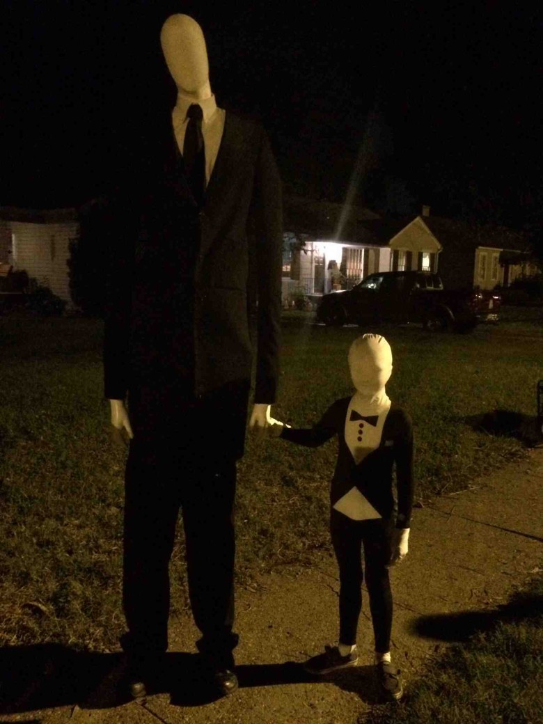 Slender man kostym
