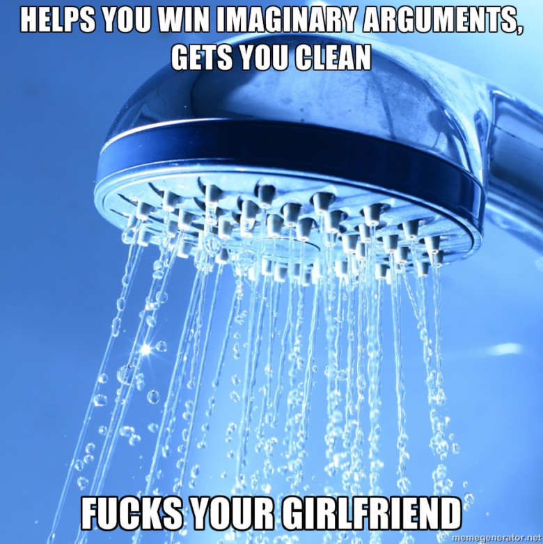 Bad guy shower