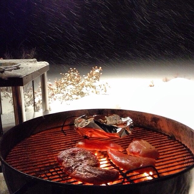 Riktiga män grillar när dom vill
