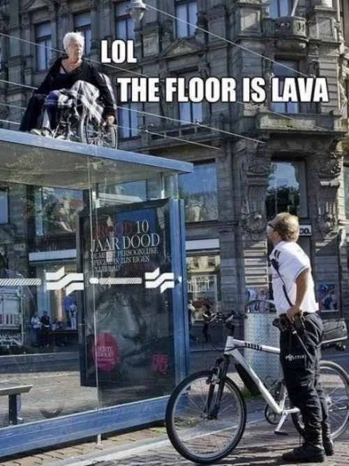Grandma got out