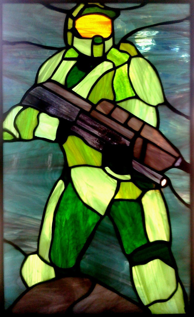 Master Chief i glas