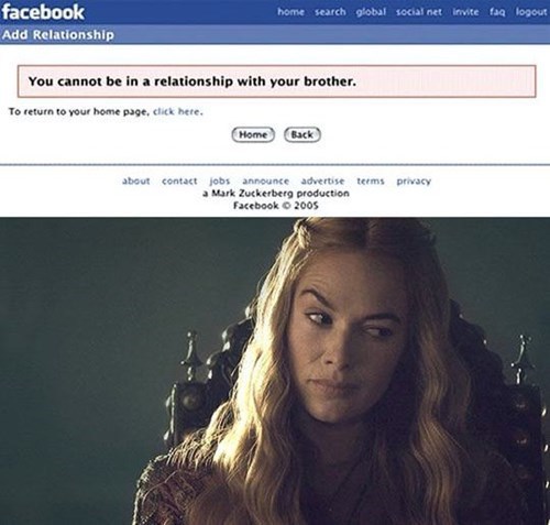 Problem med relationship status på Facebook..