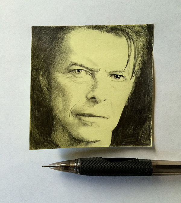 RIP David Bowie post-it