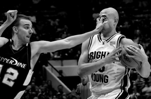 Solklar foul i basket
