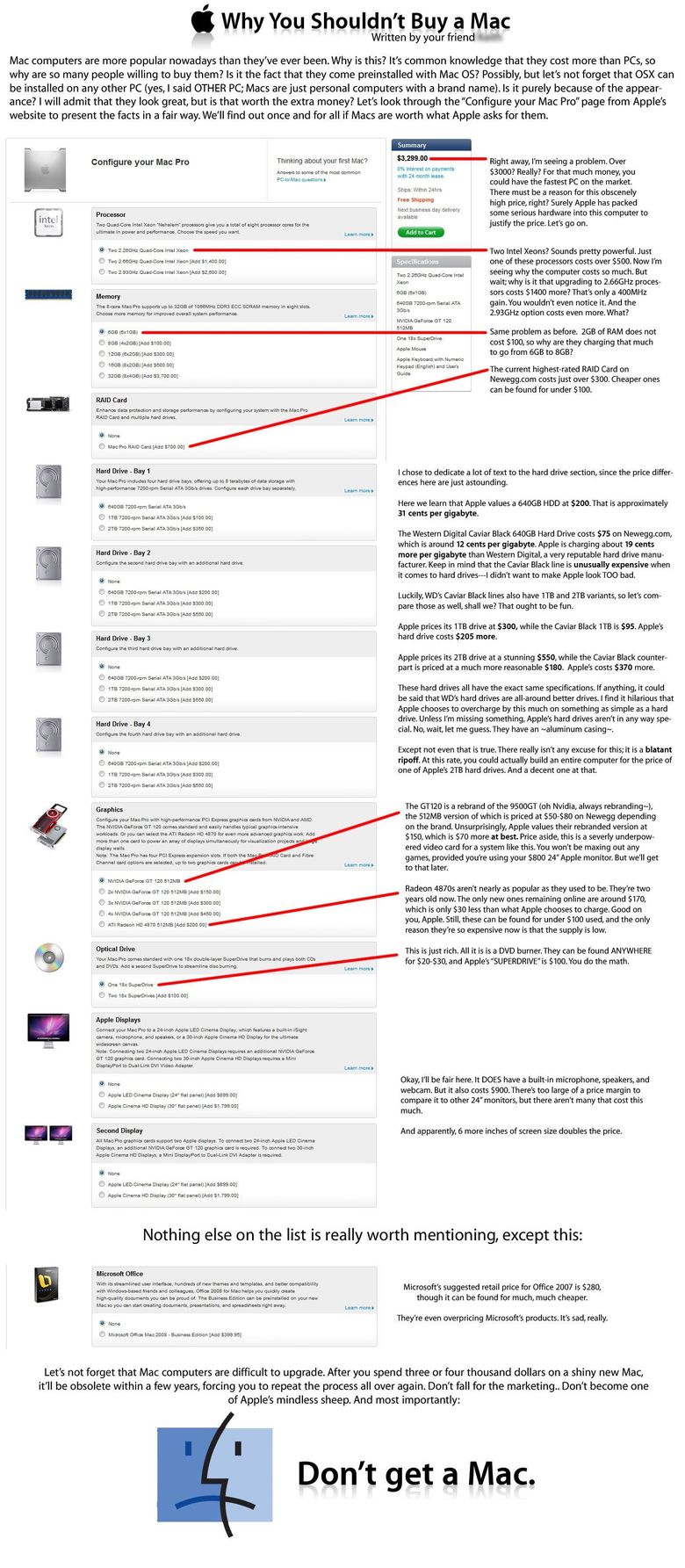 Varför man inte ska köpa mac