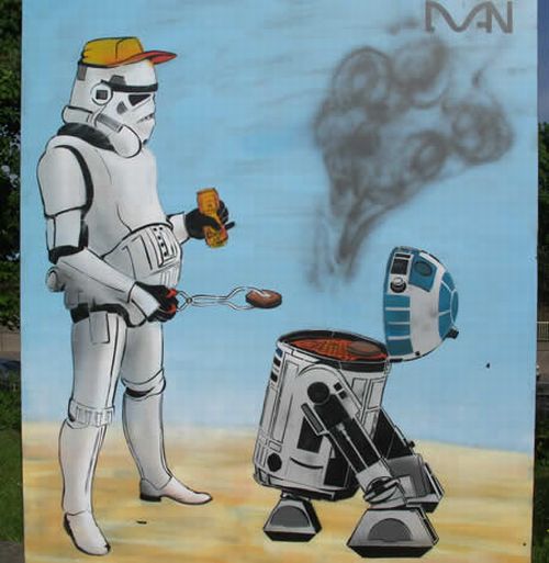Starwars fans börjar med gatukonst – bild 15 av 30