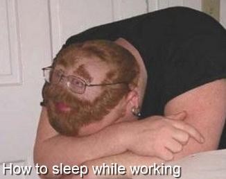 Frisyr för den som vill sova på jobbet