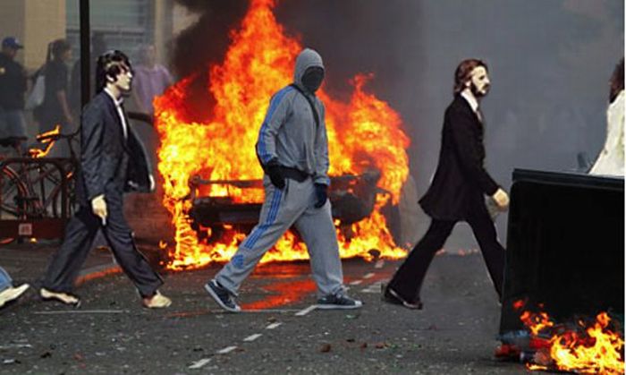 Photoshoppade bilder från kravallerna i London 2011 – bild 23 av 46