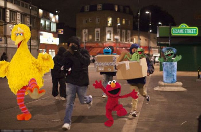 Photoshoppade bilder från kravallerna i London 2011 – bild 35 av 46