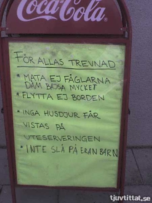 För allas trevnad