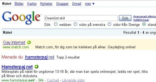 Google har aldrig fel