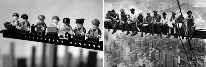 Kända fotografier omgjorda i Lego – bild 9 av 15