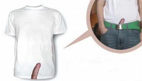 T-shirt med snopp på
