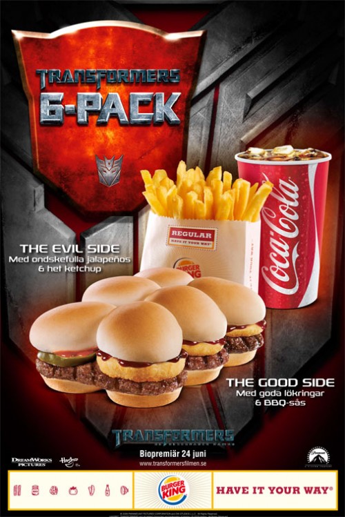6-pack burgare
