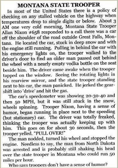 Montana state trooper