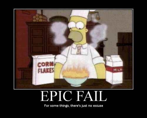 Homer äter flingor