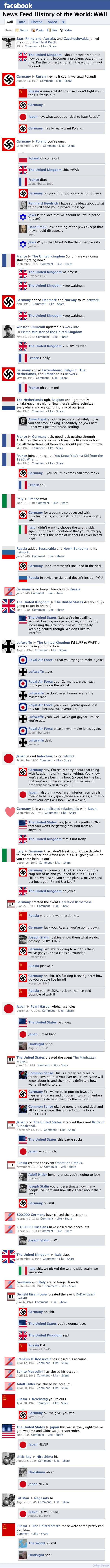 Världskrigens historia på facebook – bild 3 av 3