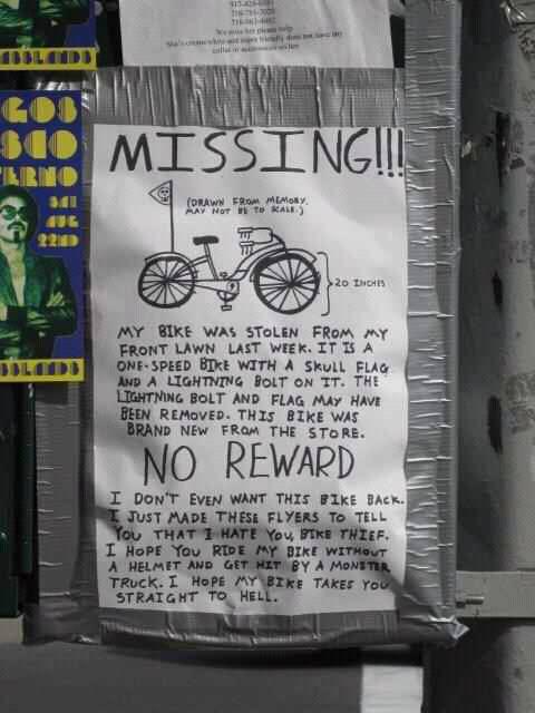 Stulen cykel