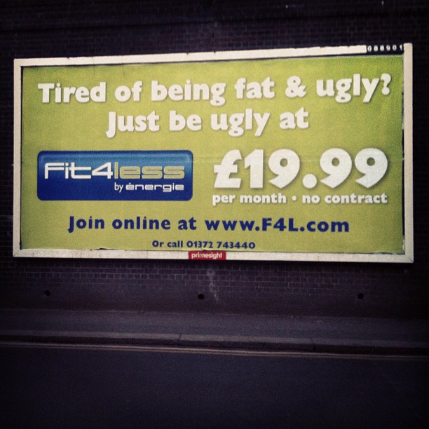 Bra reklam för gym!