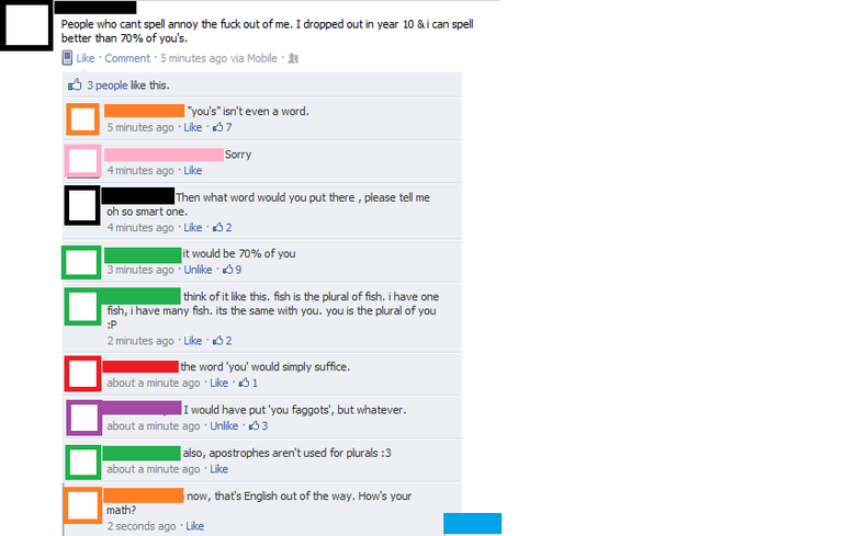 I already spell better than most of you's