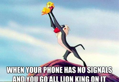 Lejonkungen med mobilen