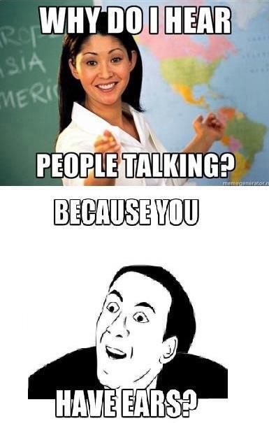 Why do i hear people talking?