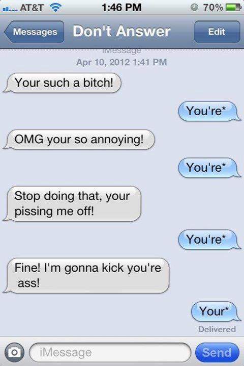 You're