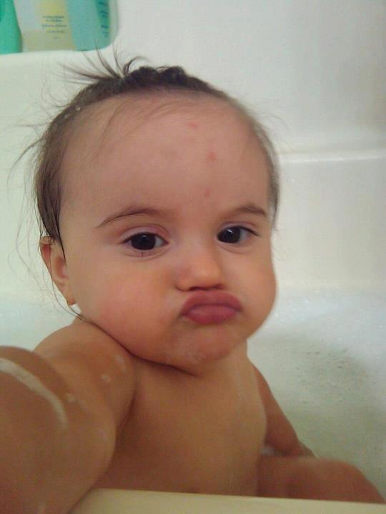 Duckface baby