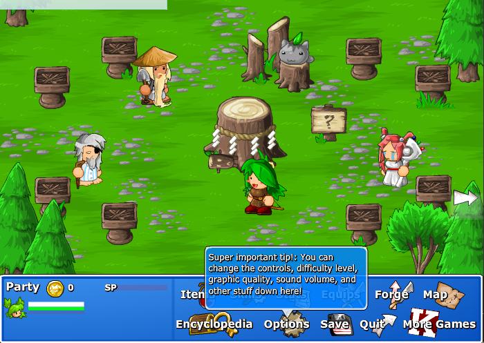 Bild från Epic Battle Fantasy 4