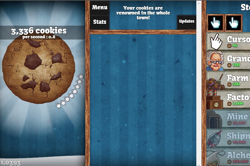 Bild från Cookie clicker