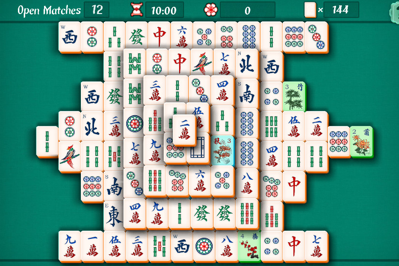 Bild från Mahjong Solitare