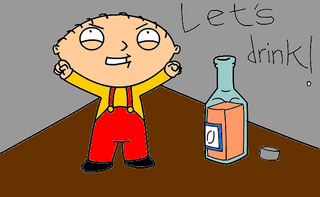 Stewie goes wild!