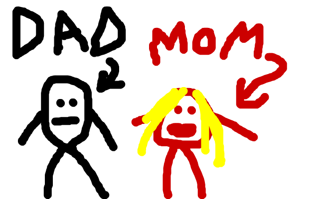 dad and mom