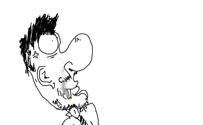 Gubbe Med  Ciggarett