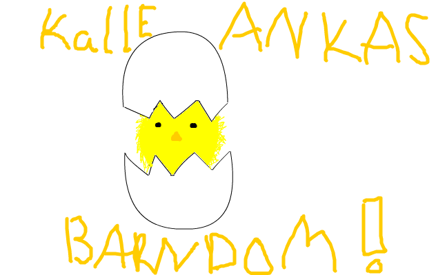 kalle anka som liten