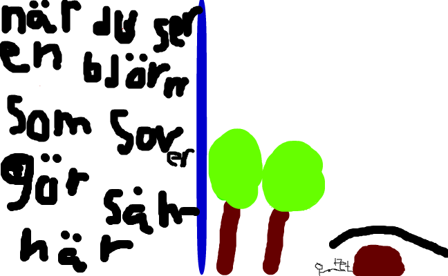 när en björn sover