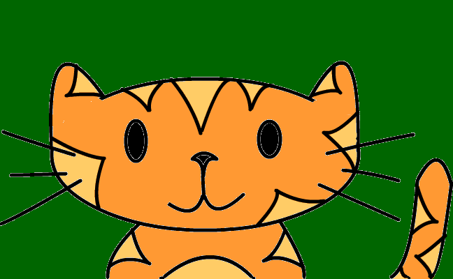katt med svansbanan