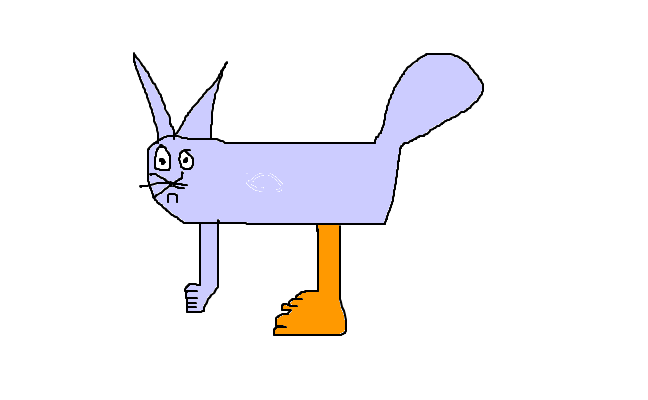 Cat whit big backfot
