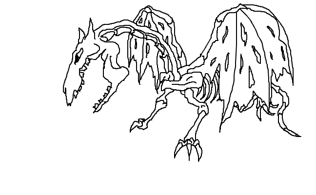 Sceleton horse