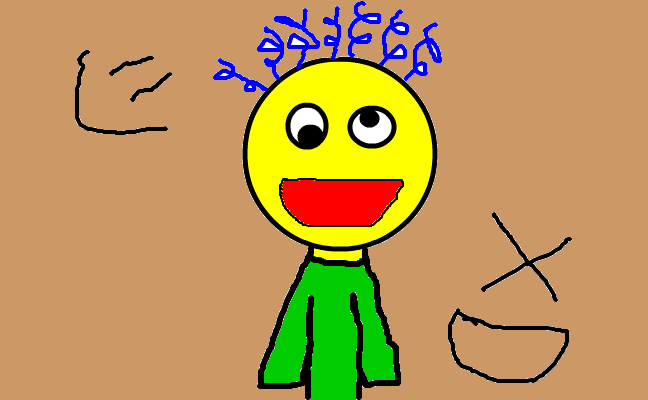 Crazy smile
