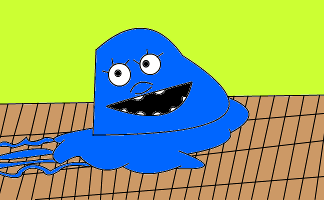 Nånting blått.